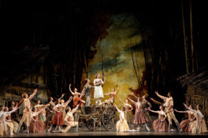 A scene from Giselle by The Royal Ballet @ Royal Opera House. Marianela Nunez and Rupert Pennefather.(Opening 13-01-11)©Tristram Kenton 01/11(3 Raveley Street, LONDON NW5 2HX TEL 0207 267 5550  Mob 07973 617 355)email: tristram@tristramkenton.com