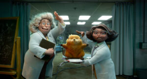 (L-R) Dr. Sam and Dr. Nisha in Pixar's HOPPERS. Photo courtesy of Pixar. © 2025 Disney/Pixar. All Rights Reserved.