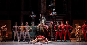 A scene from Romeo and Juliet by Royal Ballet and Opera @ ROH.(Opening 04-03-25)©Tristram Kenton 03-25(3 Raveley Street, LONDON NW5 2HX TEL 0207 267 5550  Mob 07973 617 355)email: tristram@tristramkenton.com