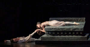 A scene from Romeo and Juliet by Royal Ballet and Opera @ ROH.(Opening 04-03-25)©Tristram Kenton 03-25(3 Raveley Street, LONDON NW5 2HX TEL 0207 267 5550  Mob 07973 617 355)email: tristram@tristramkenton.com